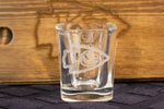 Custom engraved shot glass