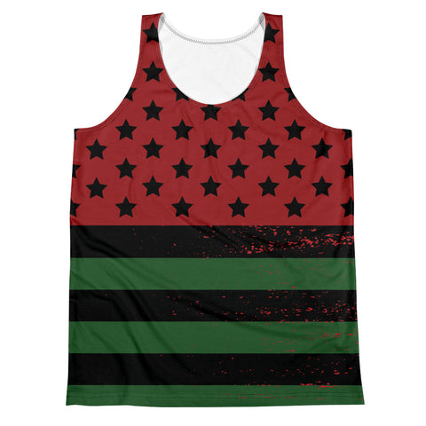 African american flag tank