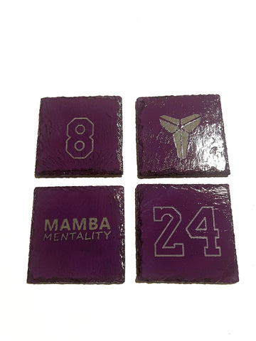 Painted Custom Engraved Slate Coasters